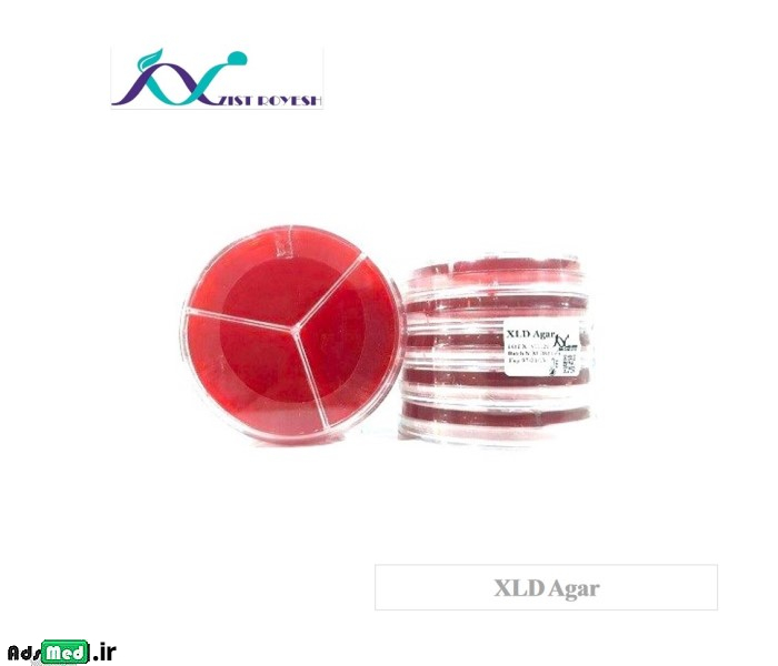 محیط کشت XLD آگار سه خانه ۸cm زیست رویش