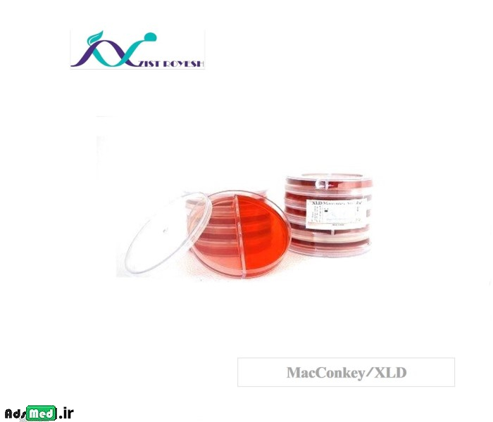 محیط کشت دو قسمتی XLD/مکانکی ۸cm زیست رویش