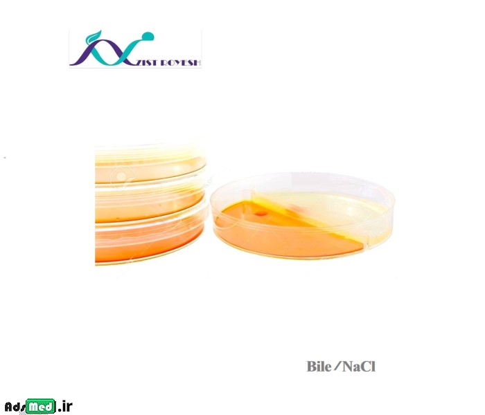 محیط کشت دو قسمتی بایل/نمک ۶.۵ درصد ۸cm زیست رویش