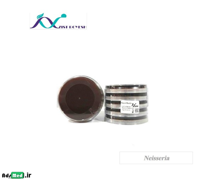 محیط کشت تایرمارتین +آنتی بیوتیک ویژه نایسریا ۶cm زیست رویش