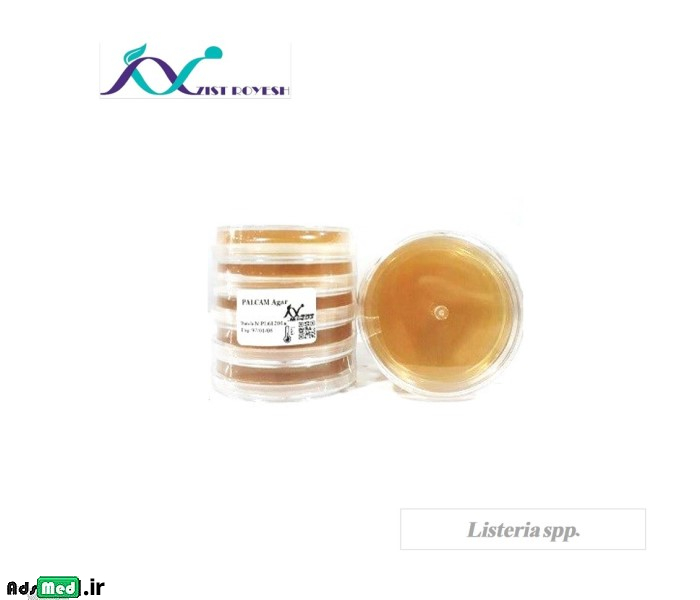 محیط کشت پالکام آگار+آنتی بیوتیک ویژه لیستریا ۶cm زیست رویش